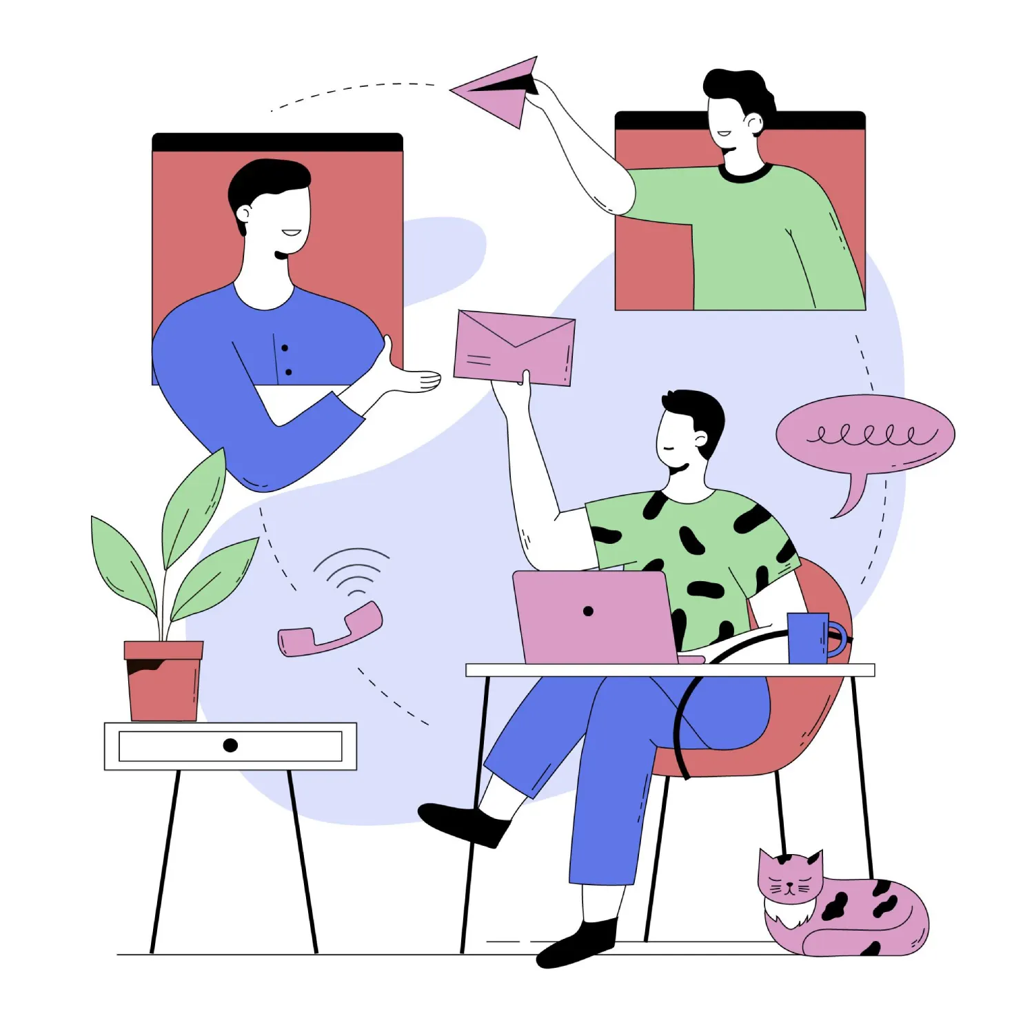 Communication during sales