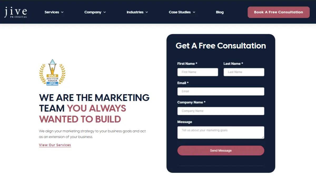 Jive PR Home Page