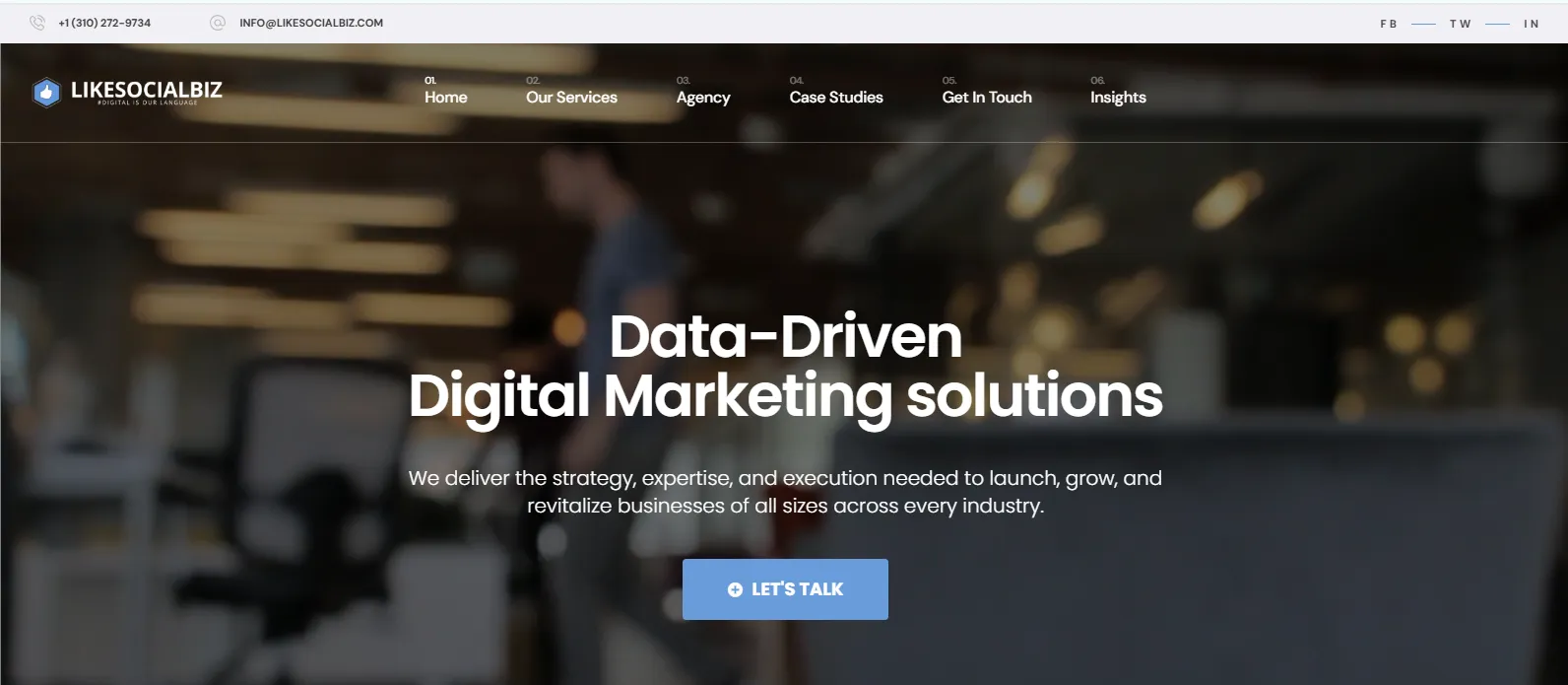 Likesocialbiz Homepage