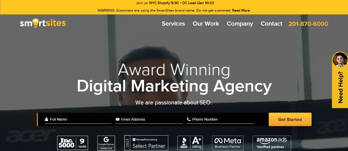Smartsites Homepage