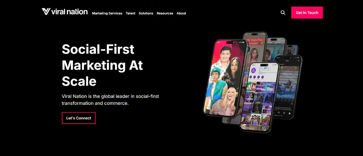 Viral Nation Homepage