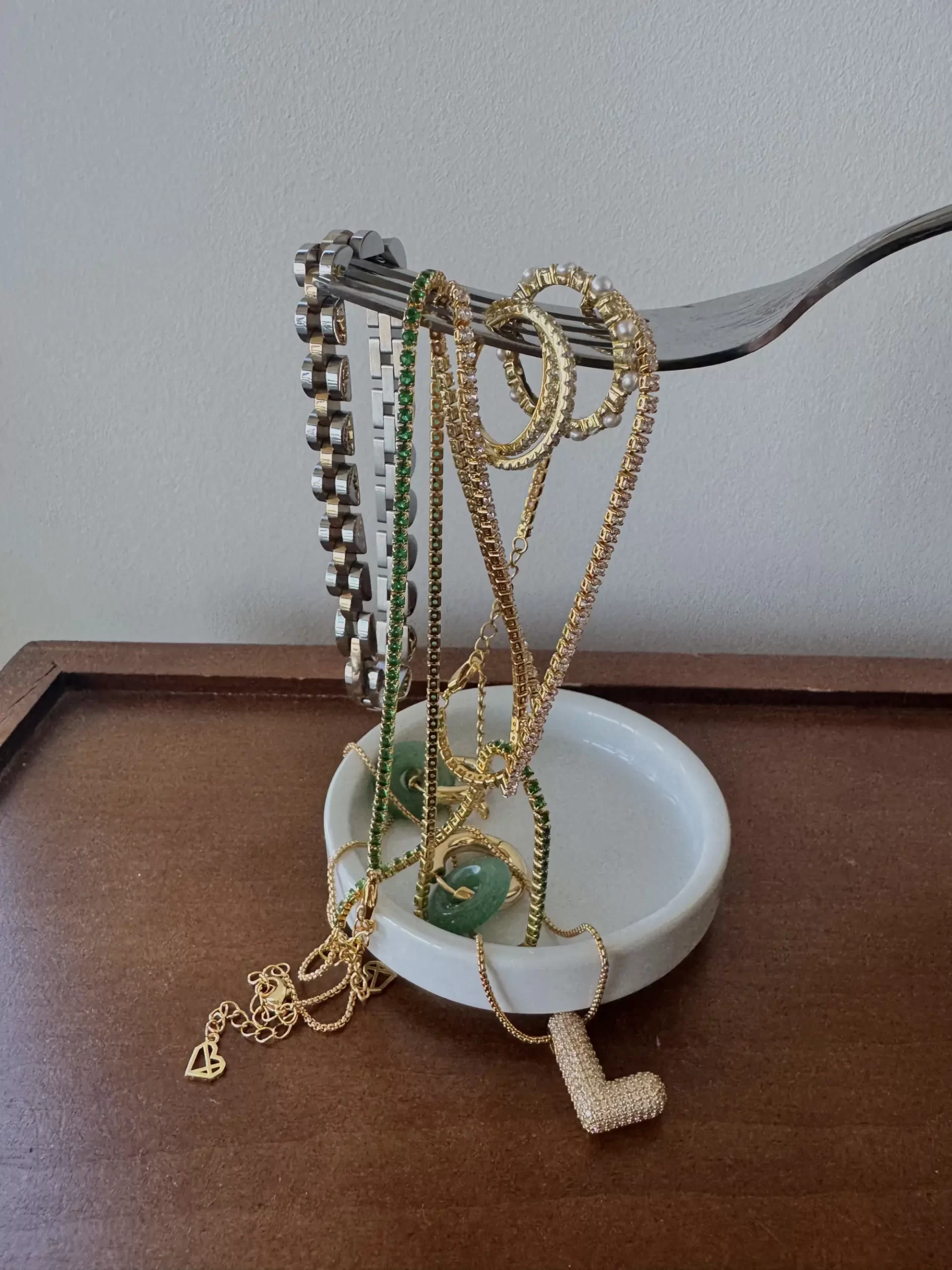 fork and jwellery art